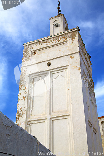 Image of  mosque muslim the history  symbol  in   blue    sky