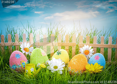 Image of Decorated easter eggs