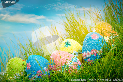 Image of Decorated easter eggs