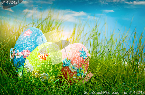 Image of Decorated easter eggs