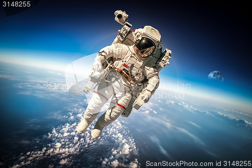 Image of Astronaut in outer space