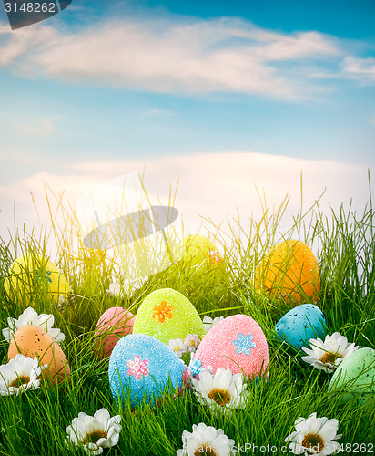 Image of Decorated easter eggs