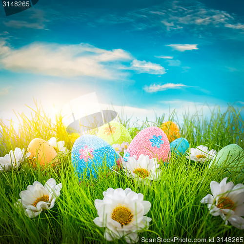 Image of Decorated easter eggs