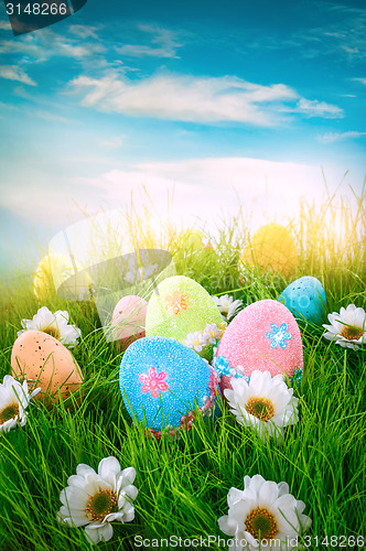 Image of Decorated easter eggs