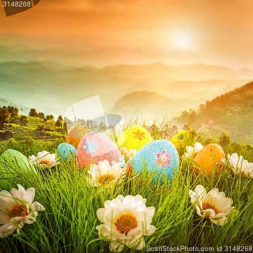 Image of Decorated easter eggs