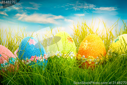 Image of Decorated easter eggs