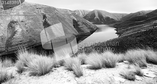 Image of Reservoir Snake River Canyon Cold Frozen Snow Winter Travel Land