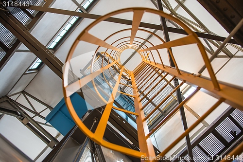 Image of Ladder in industrial interior