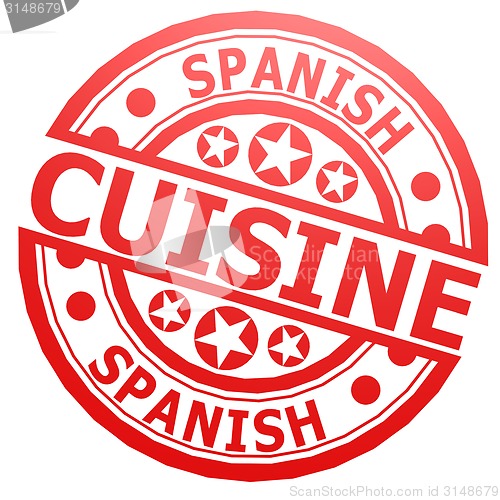 Image of Spanish cuisine stamp