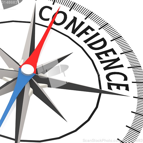 Image of Compass with confidence word
