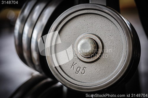 Image of Barbell plates rack