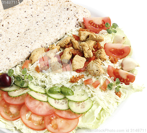 Image of Fried sliced chicken breast 