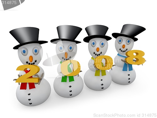 Image of 2008 Snowmen