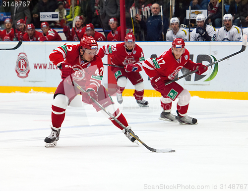 Image of Anton Korolyov (42) with a puck