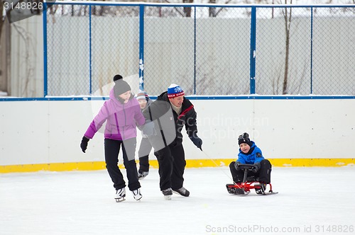 Image of Running with a sledge