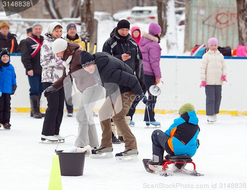 Image of Running with a sledge