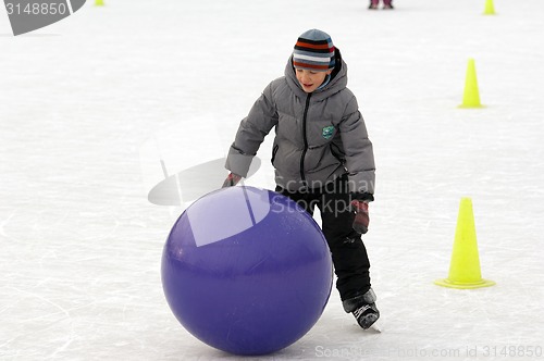 Image of Big ball running