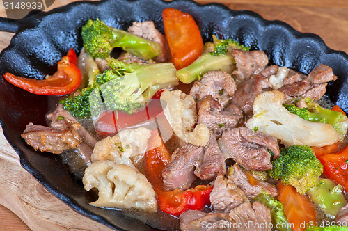 Image of meat with vegetables