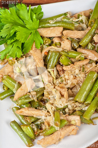 Image of Green beans with chicken