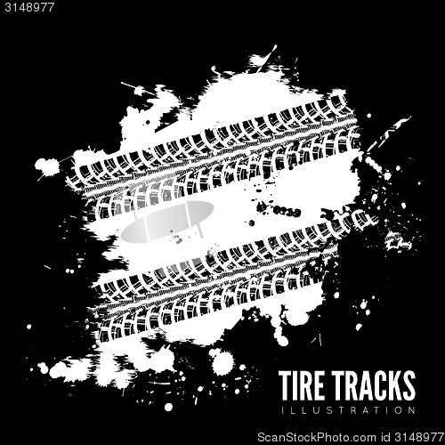 Image of Tire track background