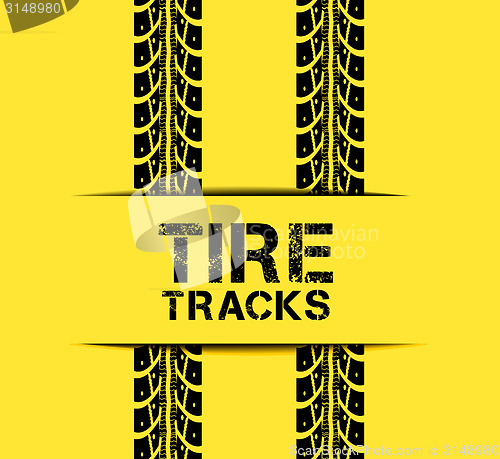 Image of Tire track background