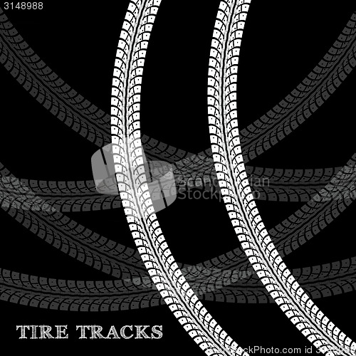 Image of Tire track background