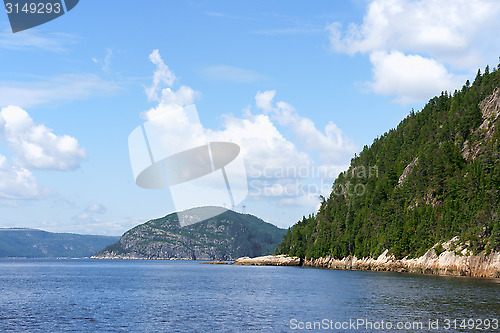 Image of Saint Lawrence River near Tadoussac and Saguenay Fjord in Canada