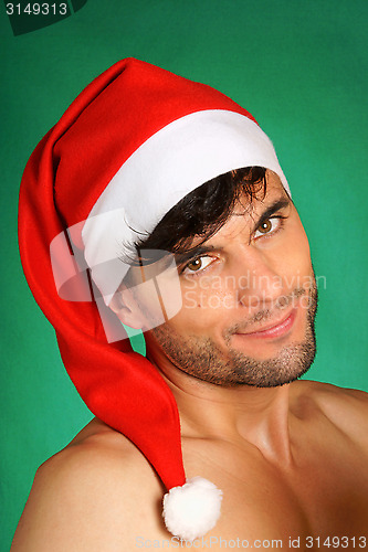 Image of Sexy Santa Claus portrait