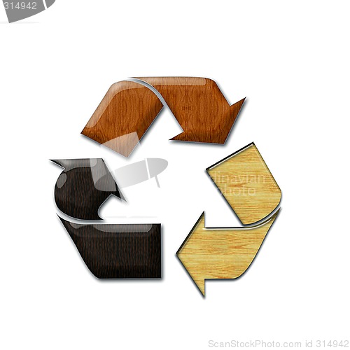 Image of Recycling wood