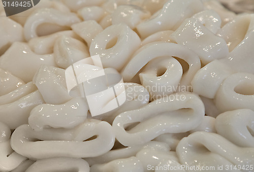 Image of Calamari rings in a market