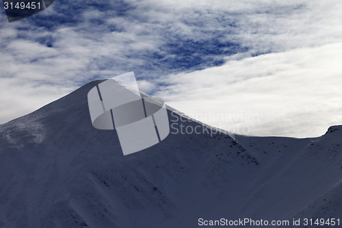 Image of Winter mountains in morning