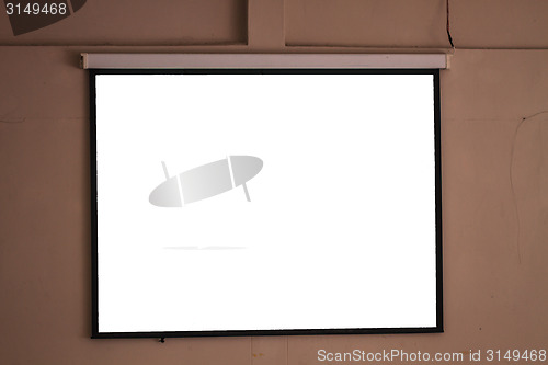 Image of Blank projector canvas