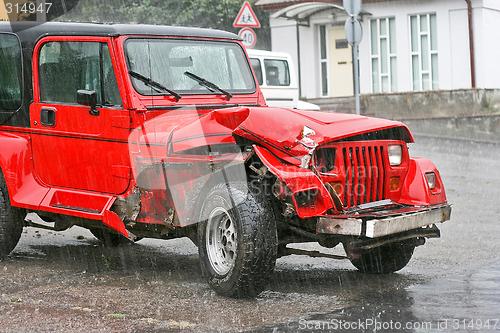 Image of Crashed SUV