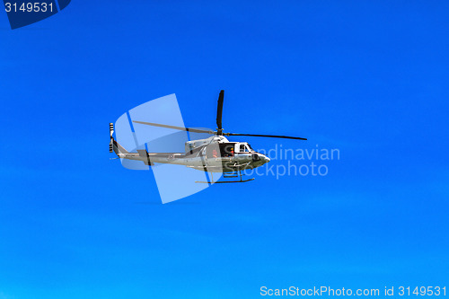 Image of Helicopter flying