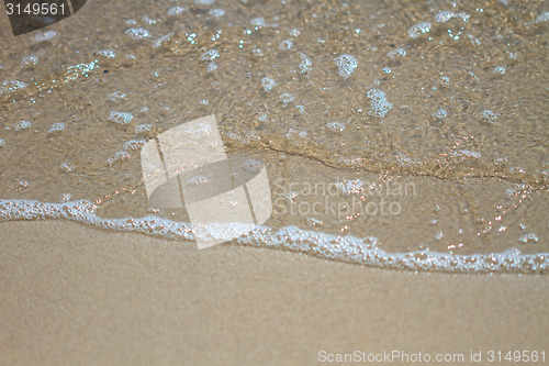 Image of Soft wave on the sandy beach