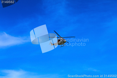 Image of Helicopter flying