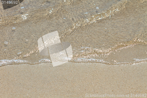 Image of Soft wave on the sandy beach