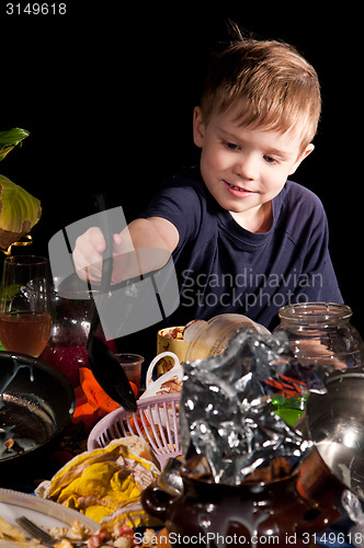 Image of uncleared table