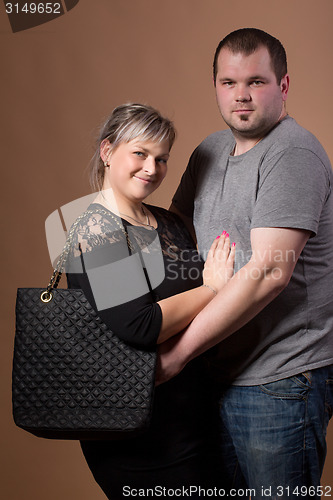 Image of Beautiful xxl woman with her husband