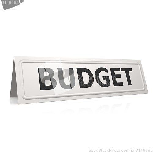 Image of Budget word