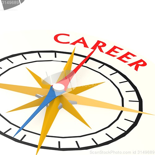 Image of Compass with career word