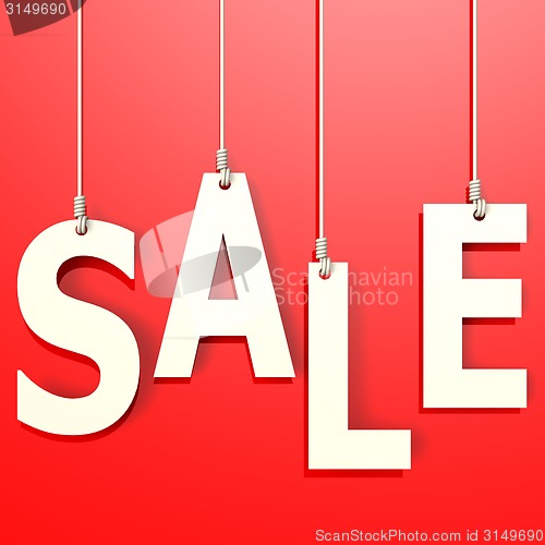 Image of Sale word in red background