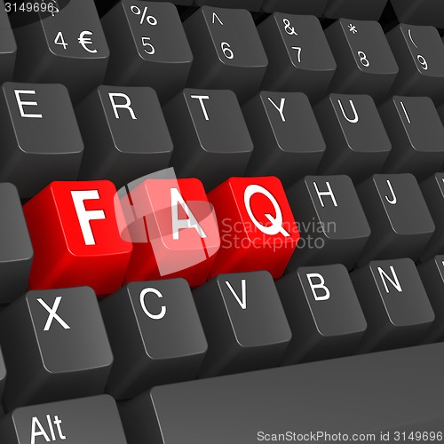 Image of FAQ keyboard