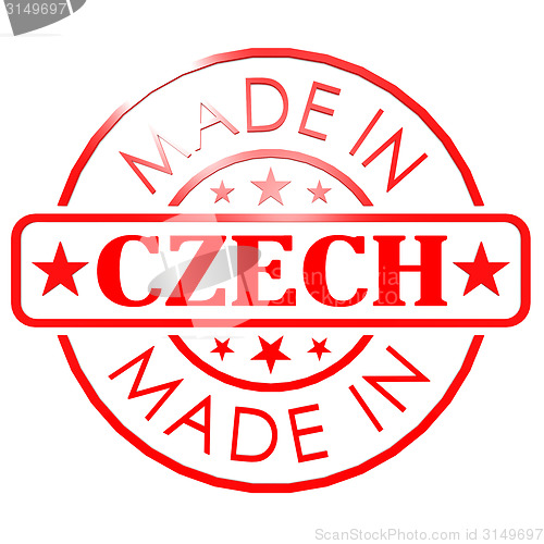 Image of Made in Czech Republic red seal