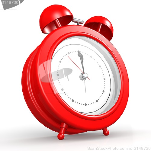 Image of Red alarm clock