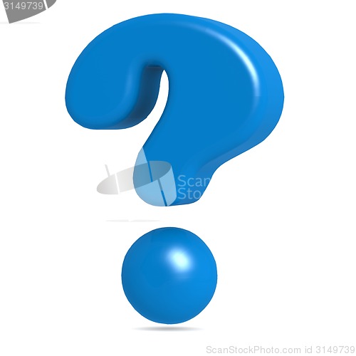 Image of Blue question mark