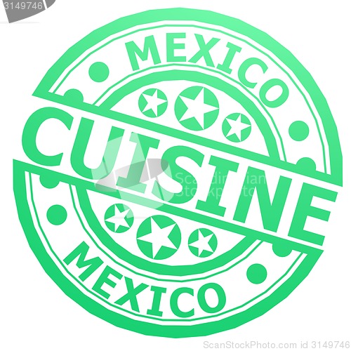 Image of Mexico cuisine stamp