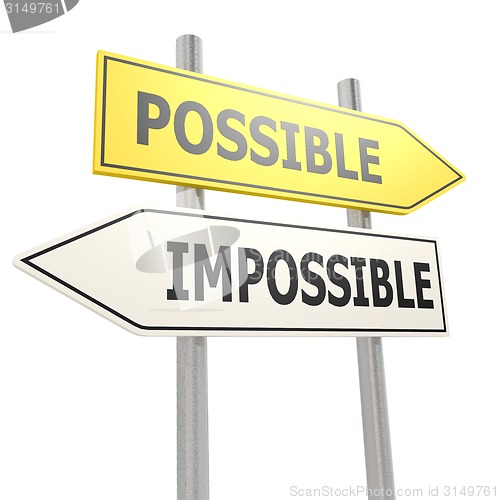 Image of Possible impossible road sign
