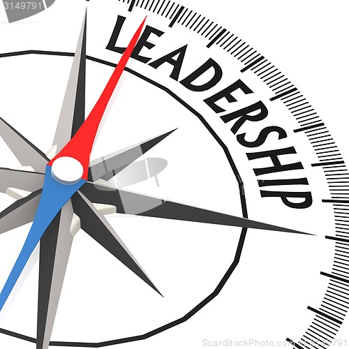 Image of Compass with leadership word