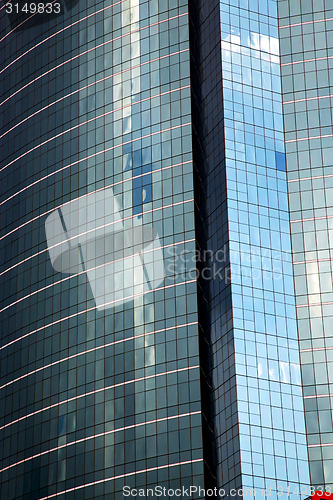 Image of asia   thailand reflex of   skyscraper in     the centre  